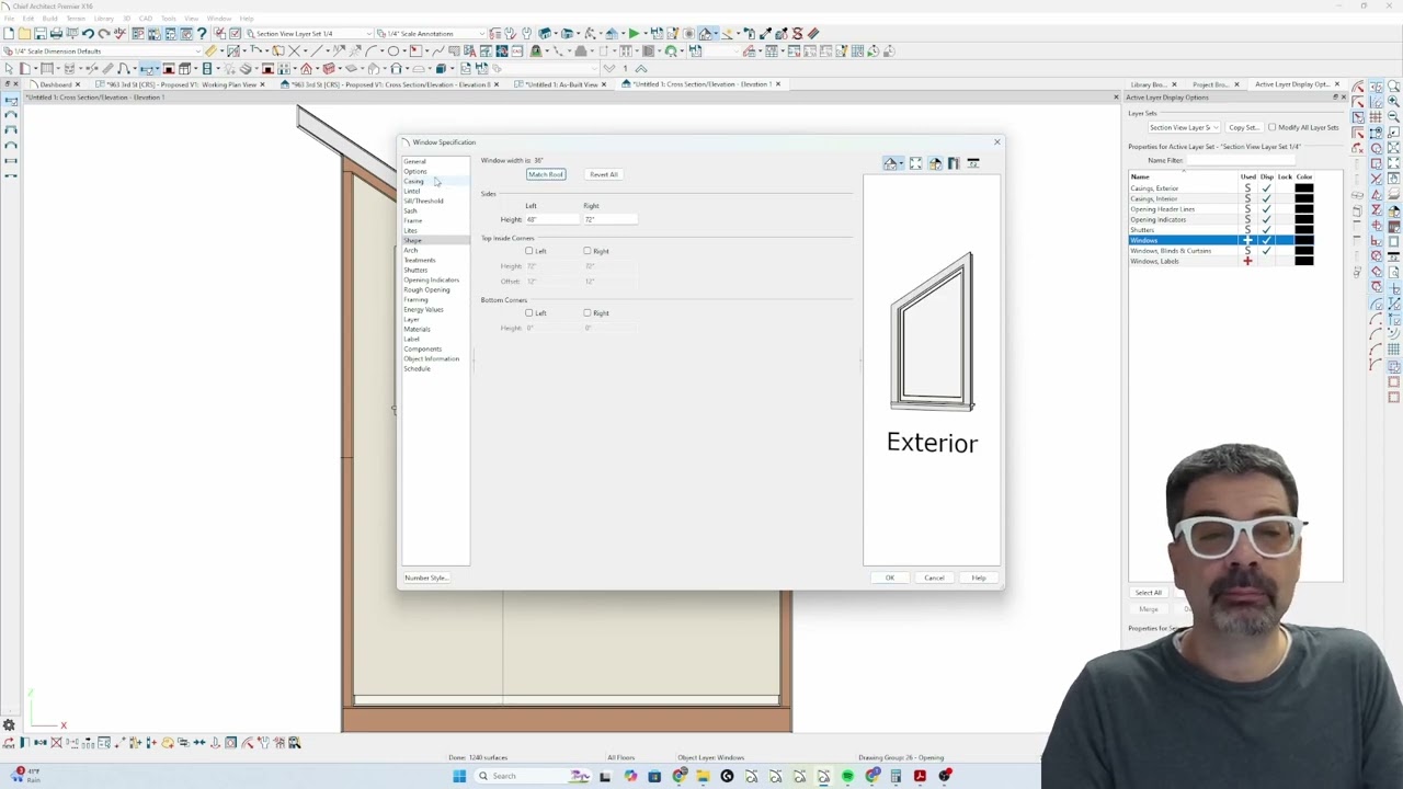 Parallelogram Shaped Windows | Chief Architect