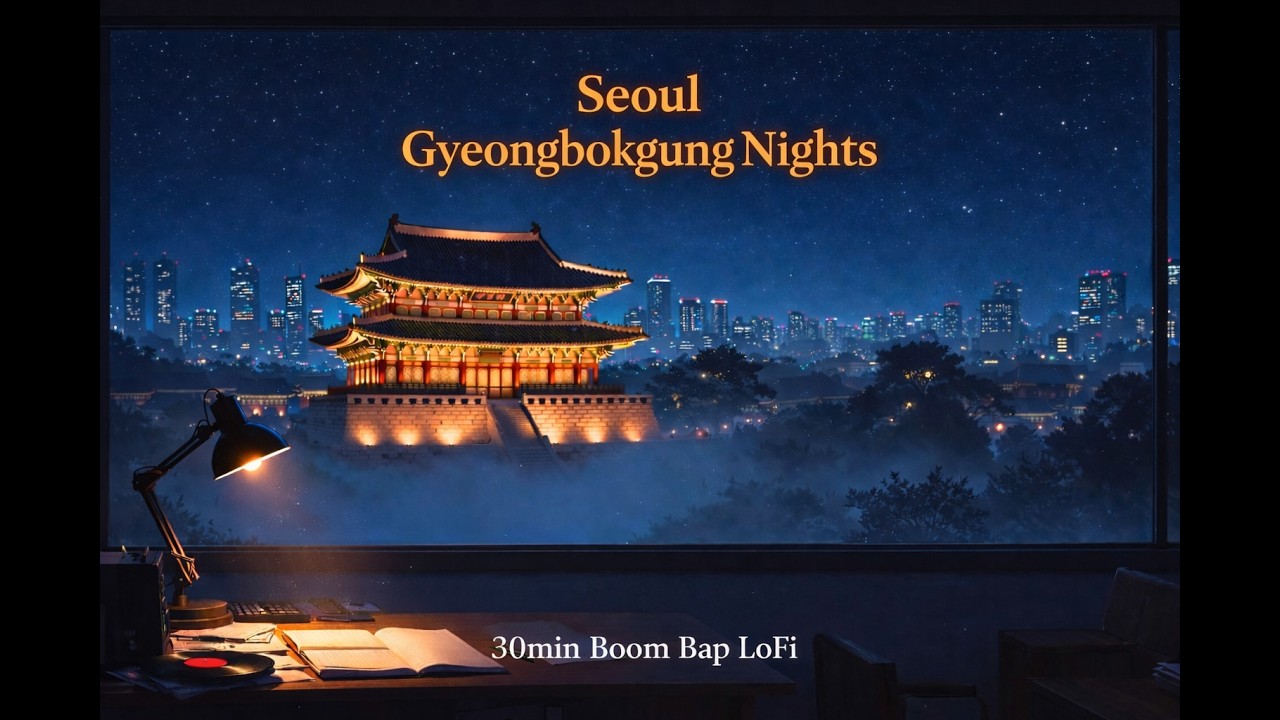 Seoul Gyeongbokgung Nights 🌙 30min Boom Bap LoFi