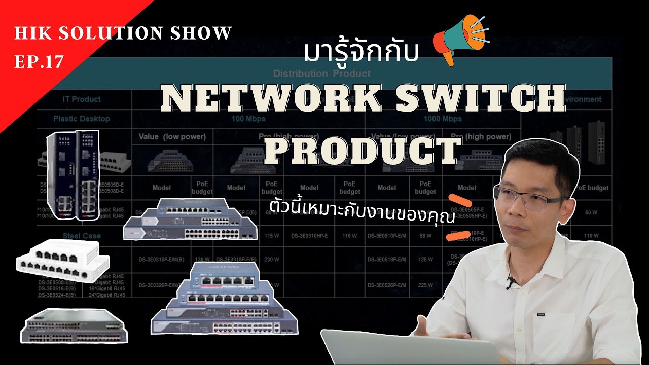 รู้จักกับ Network Switch Product แบบไหนถึงเหมาะกับคุณ  | HIK Solution Show EP.17