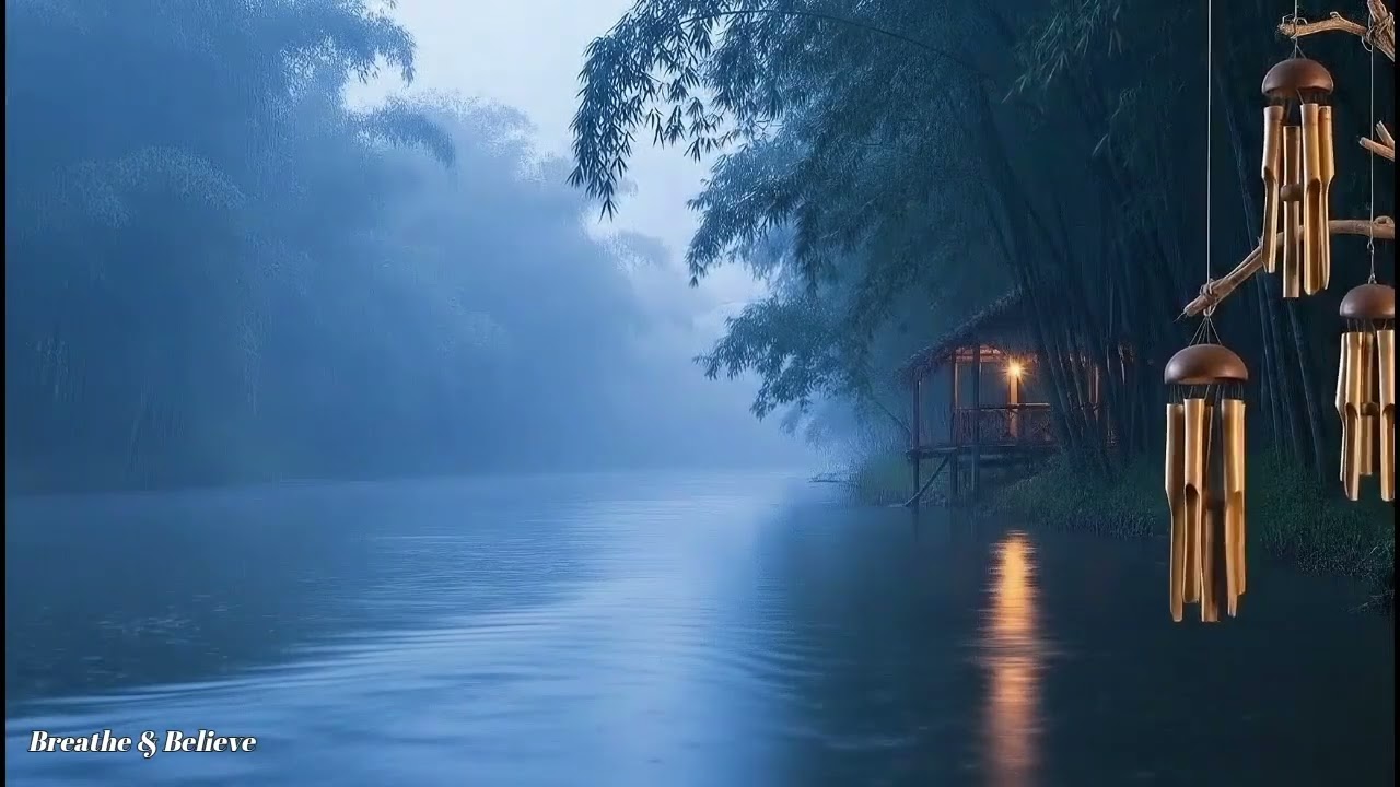 Night Anxiety Relief 🌙 Calm Piano, Rain & Ambient Healing