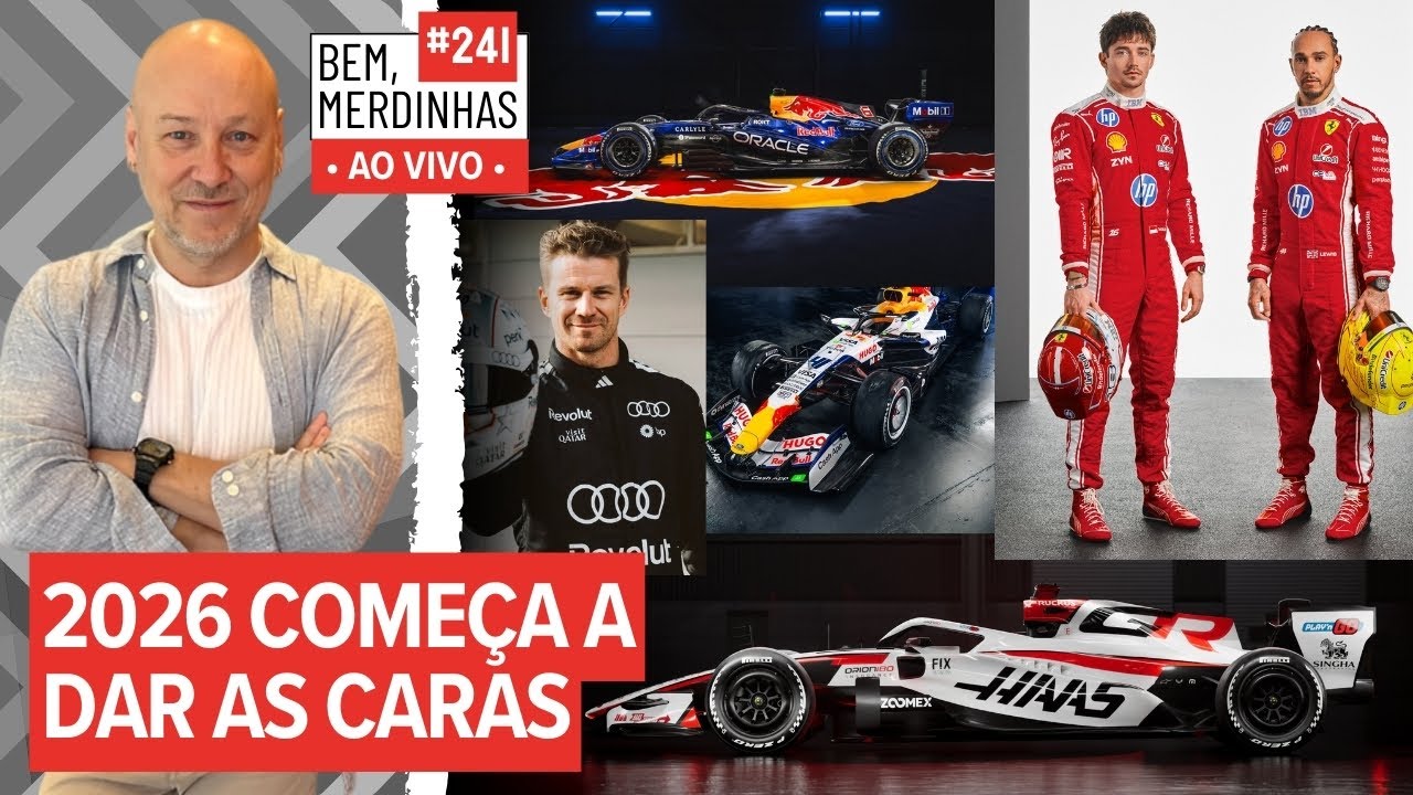 F-1: 2026 COMEÇA A DAR AS CARAS (BEM, MERDINHAS #241)