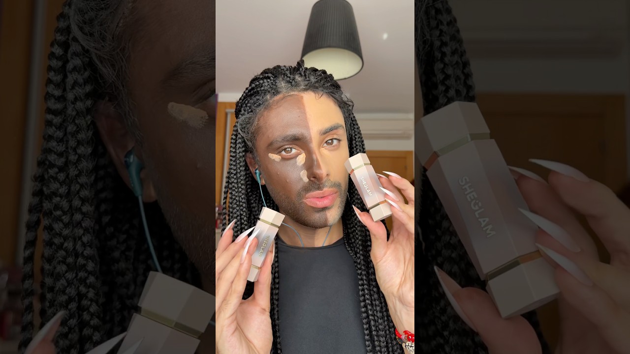 La base M&Aacute;S CUBRIENTE del mundo 😱💋 #makeup #maquillaje #darkfoundation #sheglam