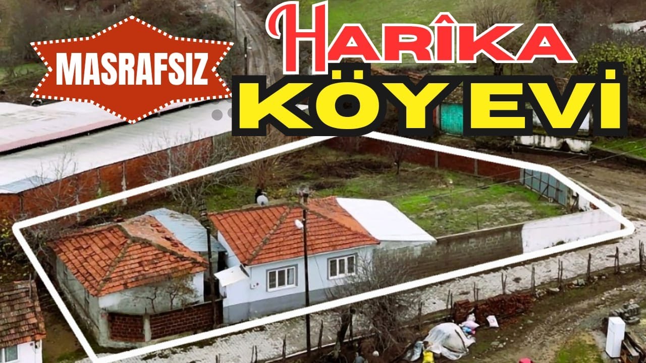 463- MASRAFSIZ HARİKA KÖY EVİ / 716 M2 ARSA İÇERİSİNDE