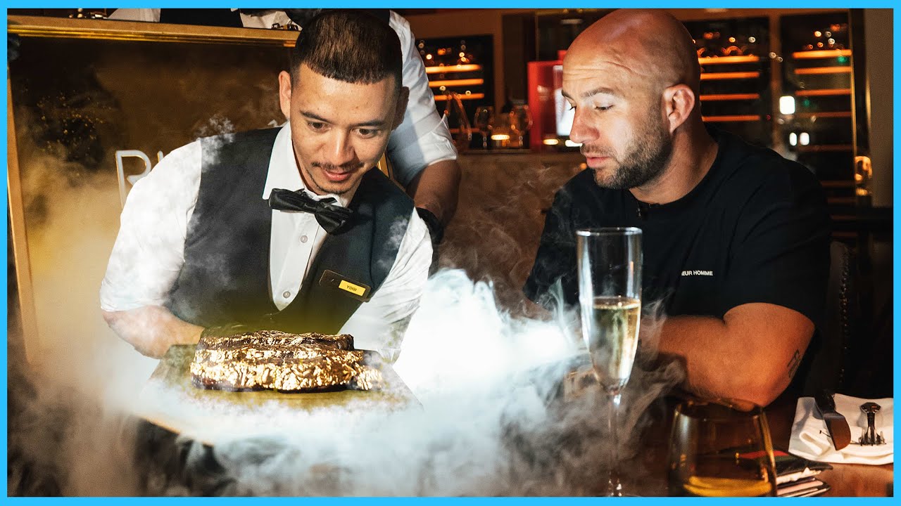 €1200,- GOUDEN STEAKS & BIZARRE SUPERCARS in DUBAI! Future of Finance Dubai
