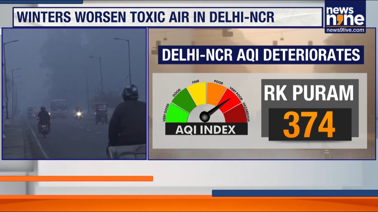 Delhi Air Quality Back In Severe Zone As AQI Crosses 400 Amid Fog, Cold Winds