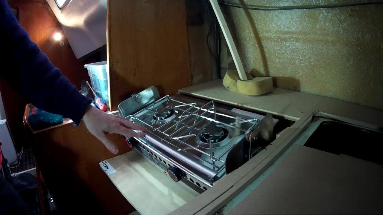 Just About Sailing January 3 2019 - Galley refit continued, Origo stove, sink and fridge