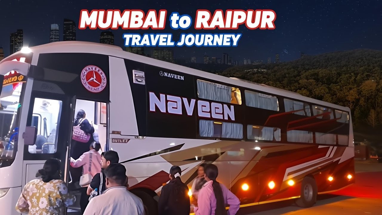 Mumbai Se Raipur Ka Safar! 🛣️ Itni Lambi Bus Journey? 😱 | Road Trip Vlog