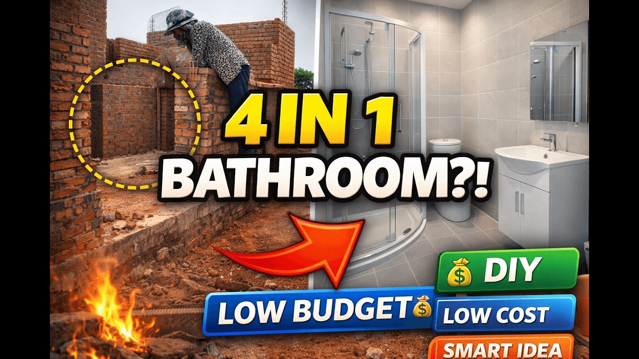 Small Bathroom Makeover 4 in 1 Design | Budget Friendly Build