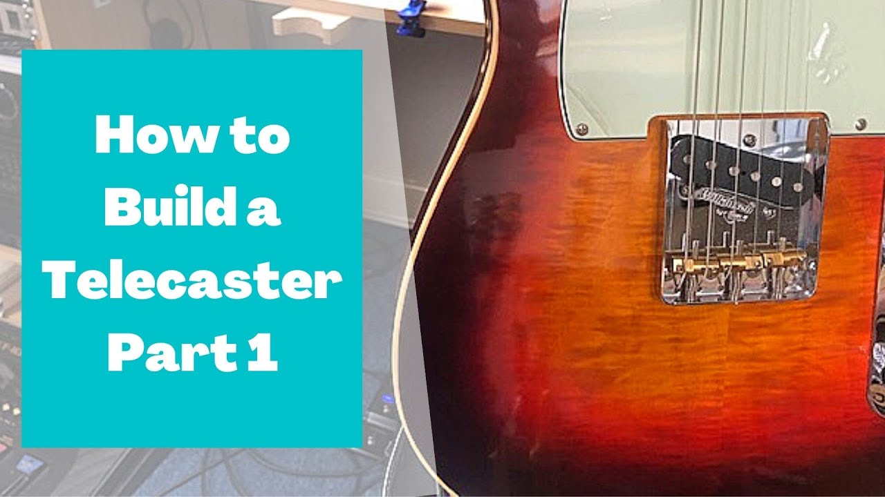 Telecaster Guitar Building with Mahogany Body and Flame Maple Top Documentary PART 1 of 3.