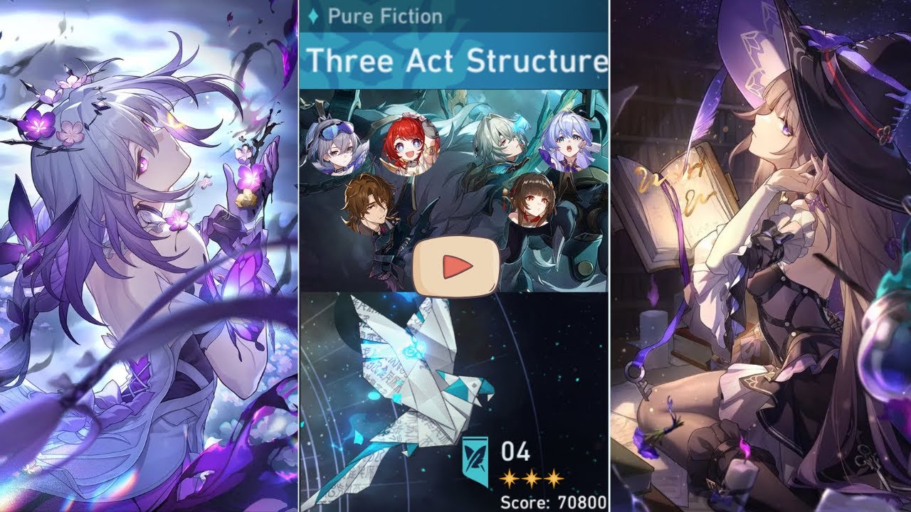 E0S1 Castorice & E0S1 The Herta Showcase | Pure Fiction 3.4 - 70800 SCORE | Honkai Star Rail