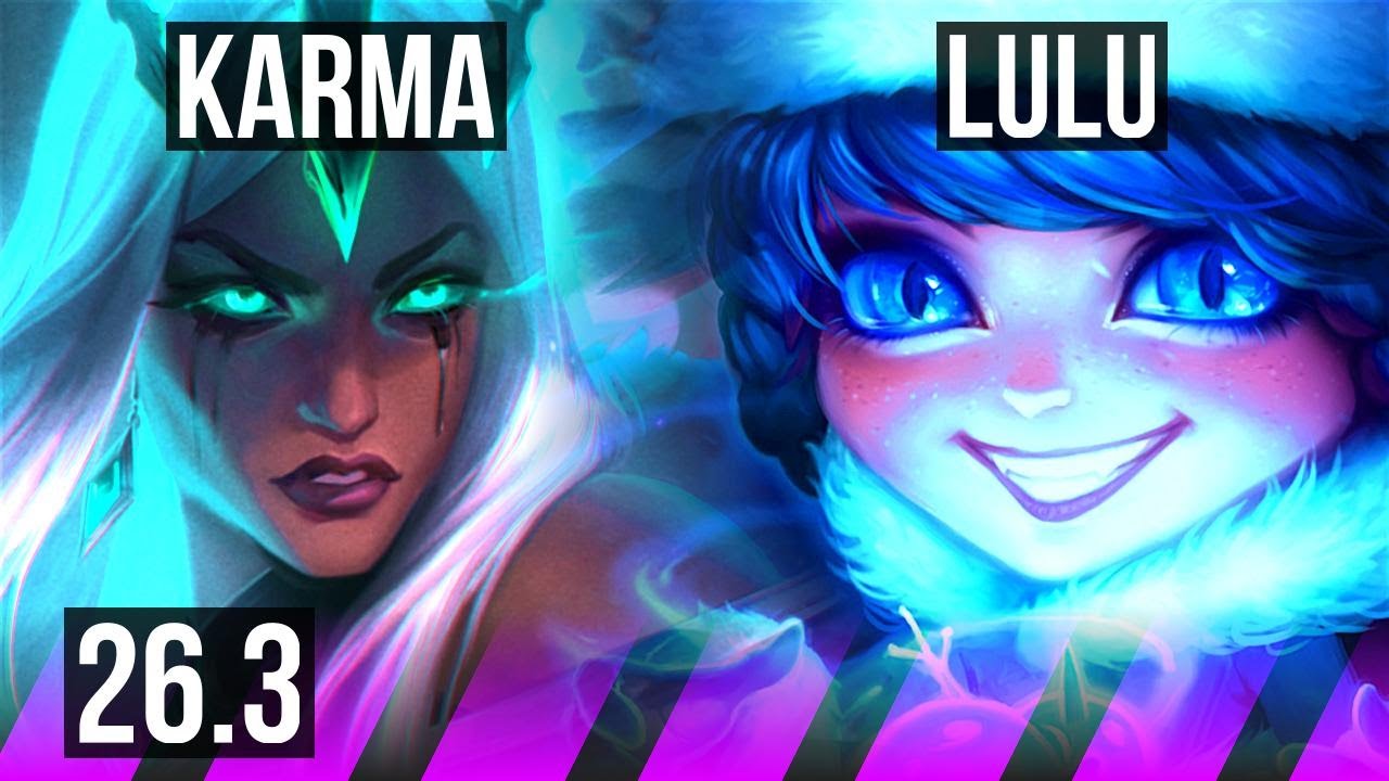 KARMA & Aphelios vs LULU & Caitlyn (SUP) | EUW Master | 26.3