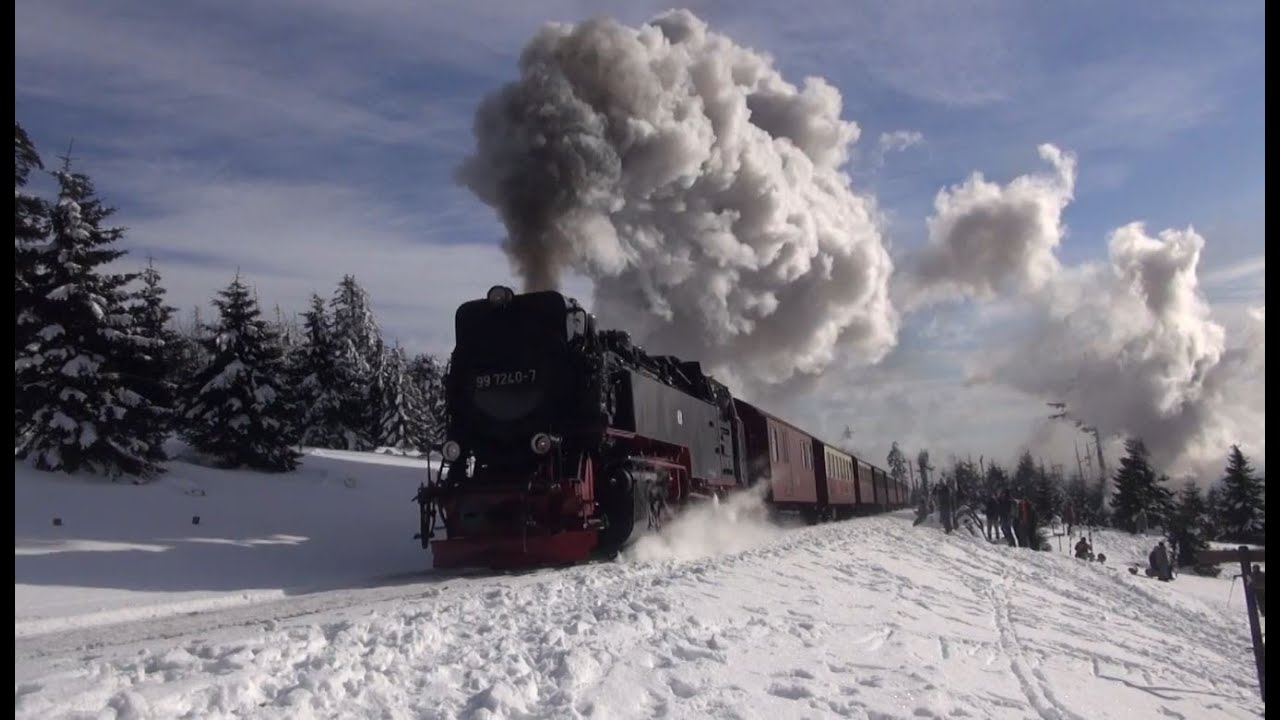 Winterdampf am Brocken im Februar 2018 - Teil 2 (HD)