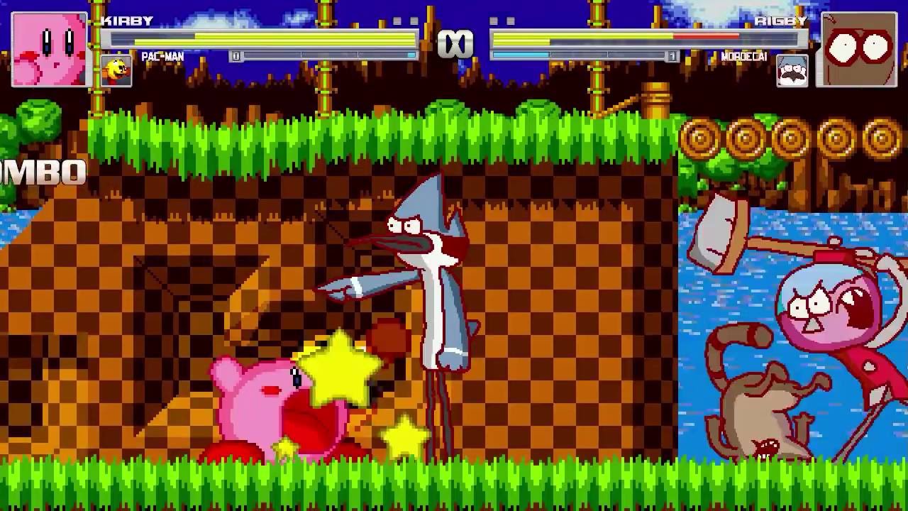 AN Mugen Request #683: Kirby & Pac-Man VS Rigby & Mordecai