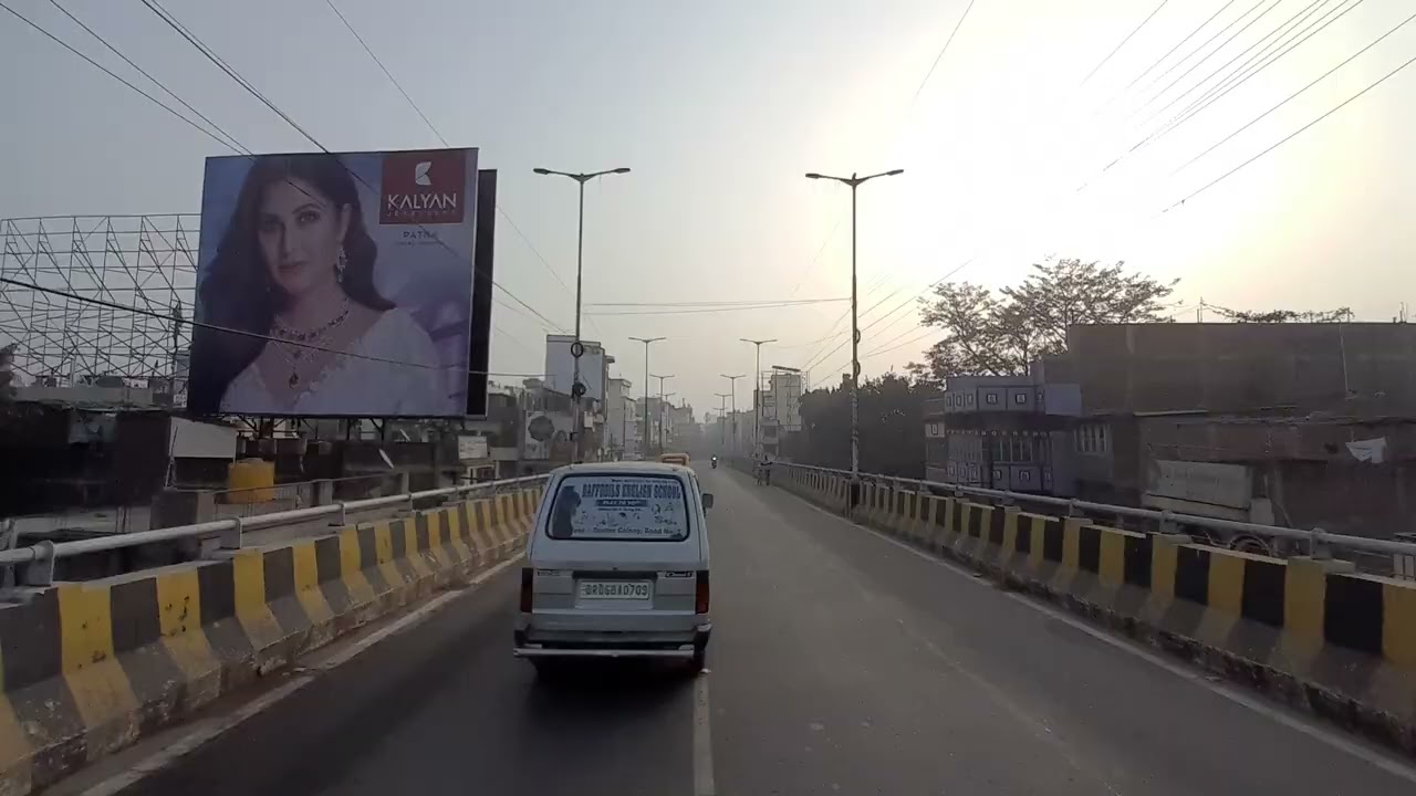 Enjoy in morning view at patna to patna city🏍️