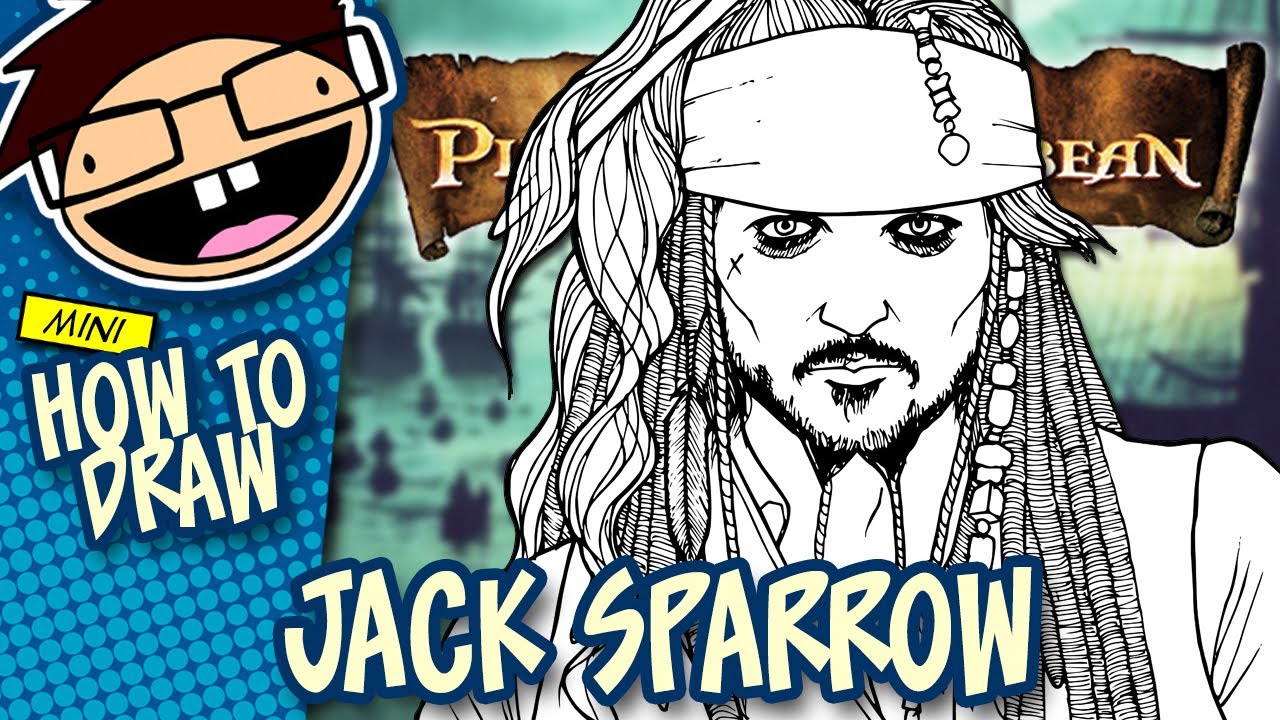 How to Draw JACK SPARROW (The Pirates of the Caribbean) | Narrated Easy Step-by-Step Tutorial