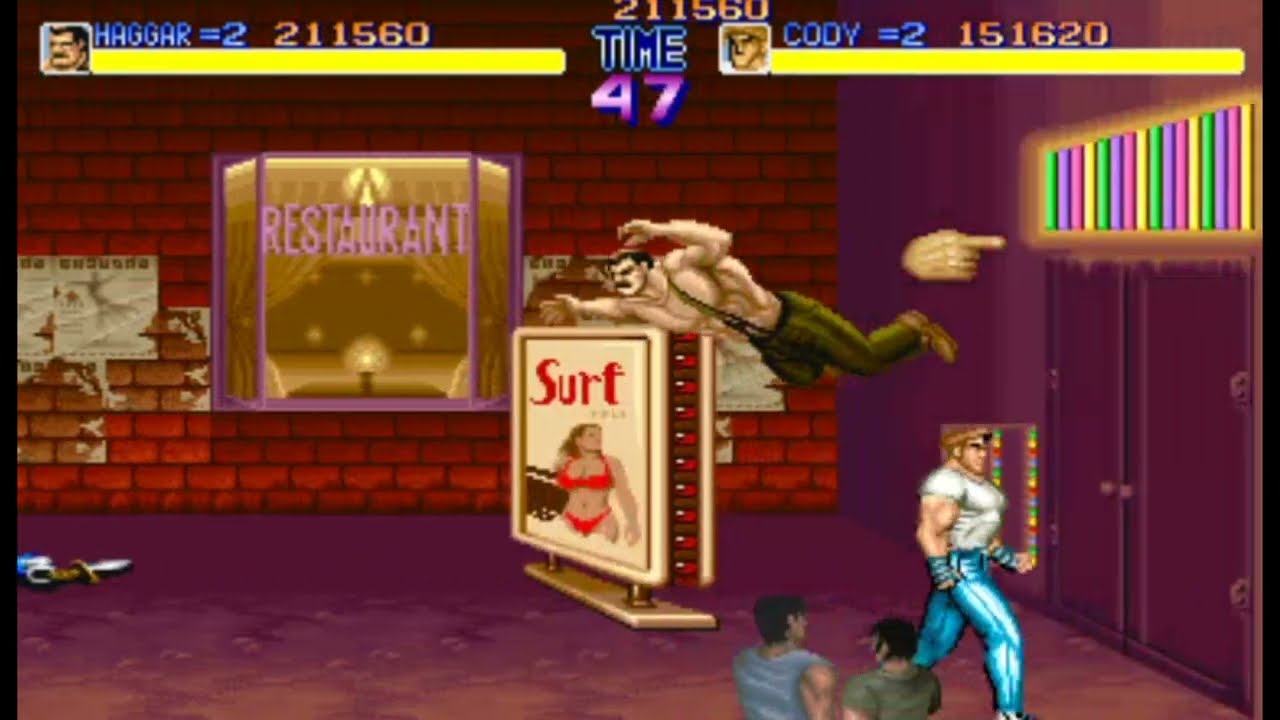 #22 Speedrun Final Fight Arcade 2 players 1cc no death difficulty true hardest time 18:11
