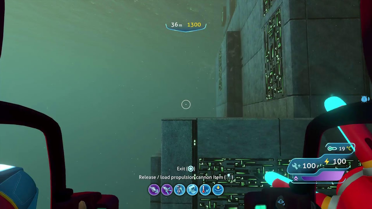 Subnautica gameplay (creative mode)