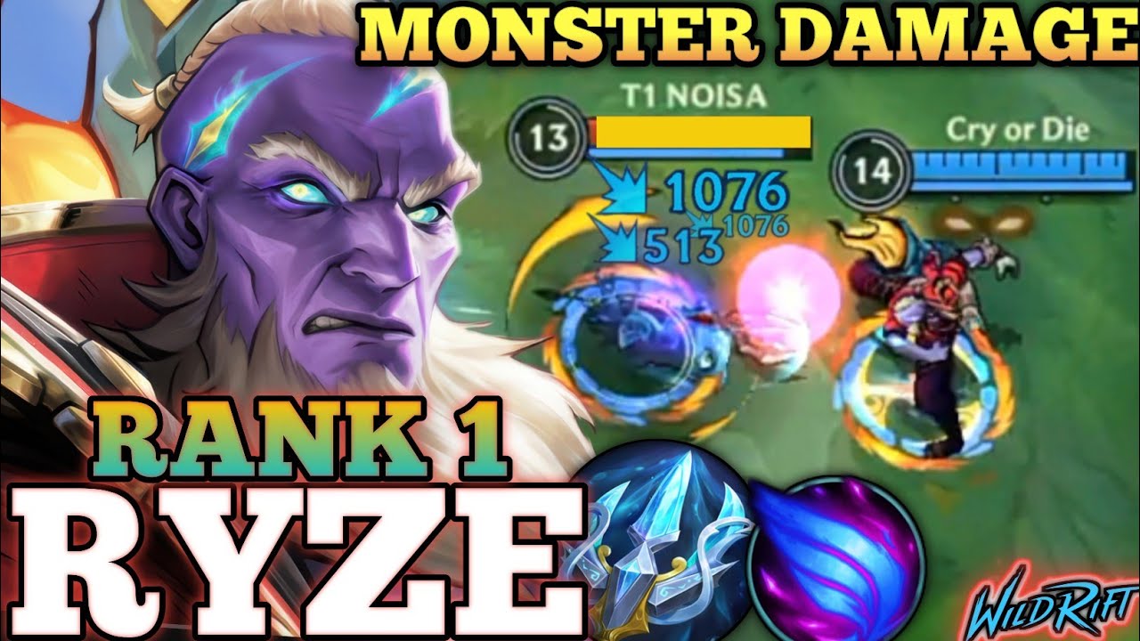 БЕЗУМНОЕ УДАЛИТЬ КОМБО RYZE! НЕУСТАНОВИМ В ПОЗДНЕЙ ИГРЕ - ТОП-1 МИРОВОГО RYZE ОТ Cry or Die - WIL...