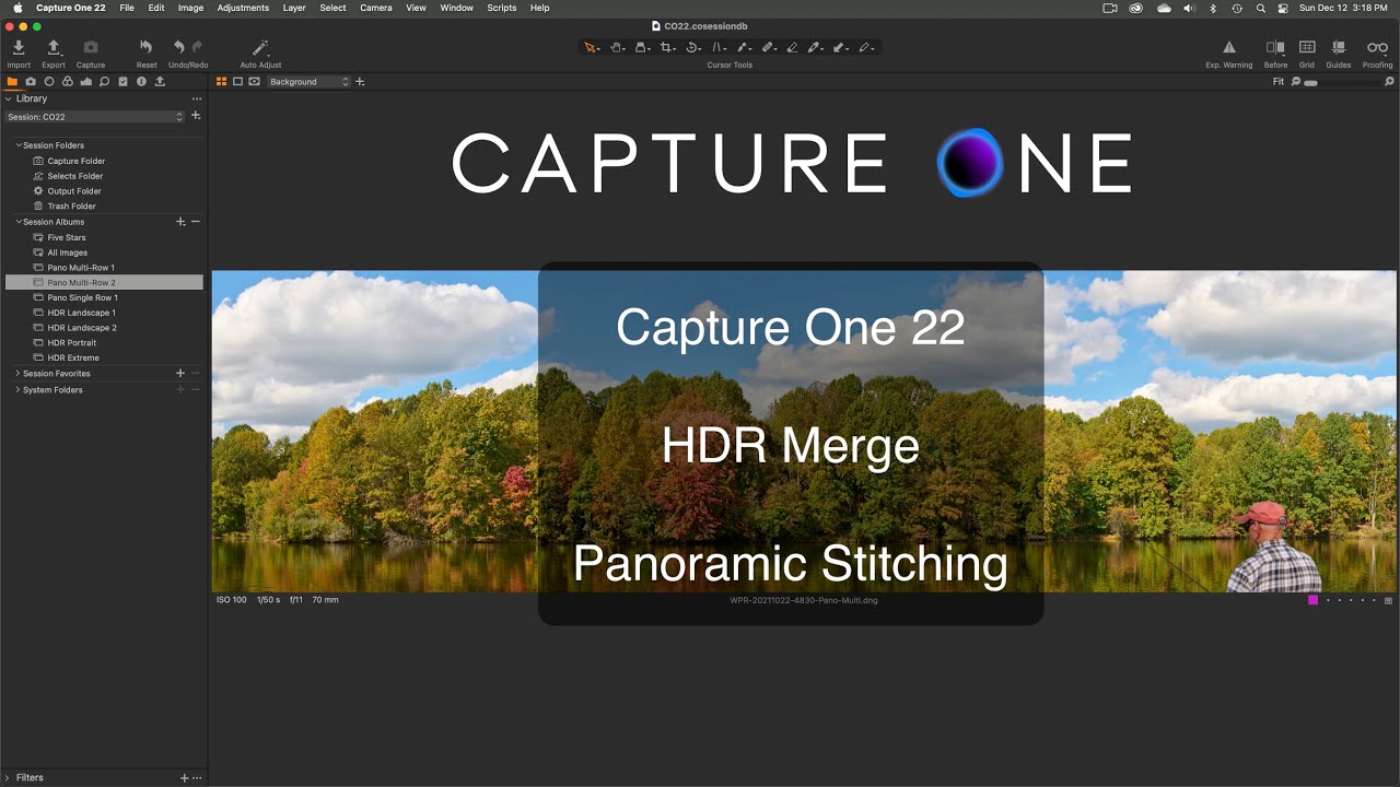Capture One 22 Panoramic Stitching and HDR Merge