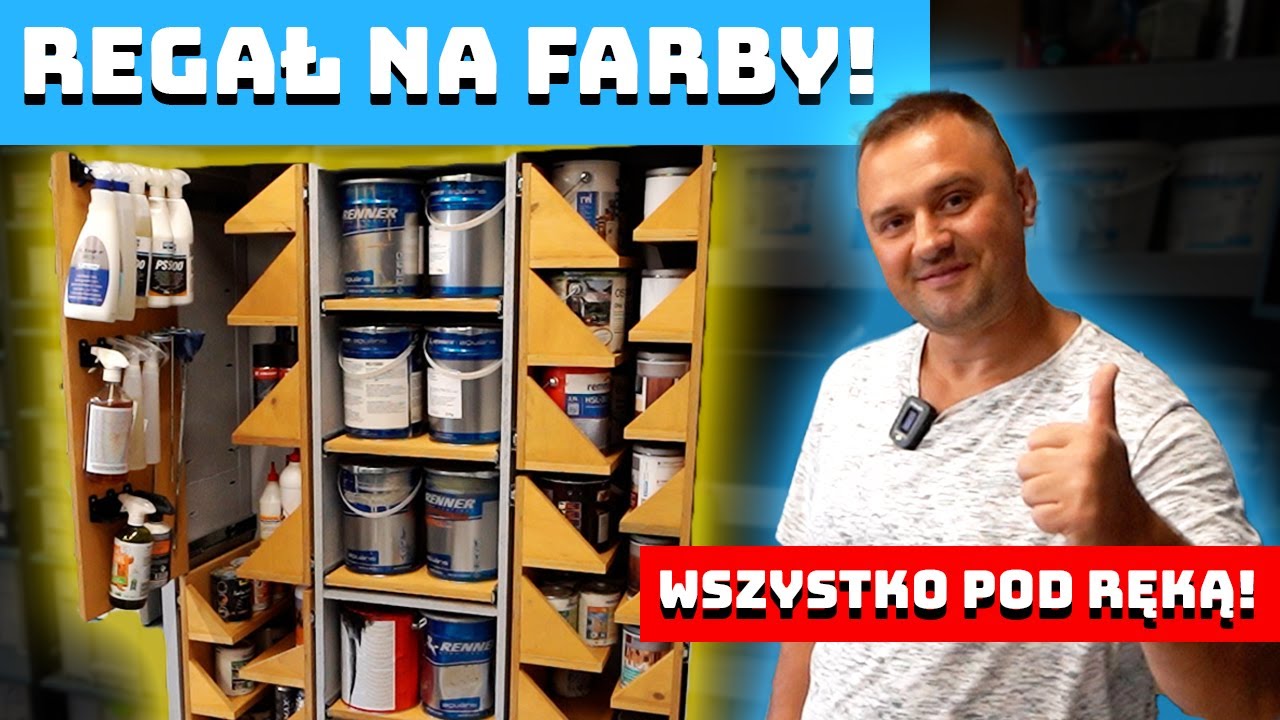 Jak zrobić  REGAŁ NA FARBY!  | PORZĄDEK W WASZTACIE