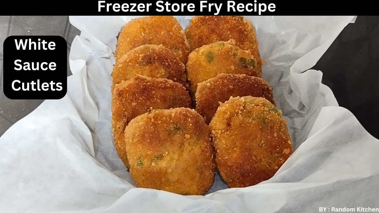 White Sauce Cutlets | Make Freeze & Store | Quick & Easy Recipe | Random Kitchen