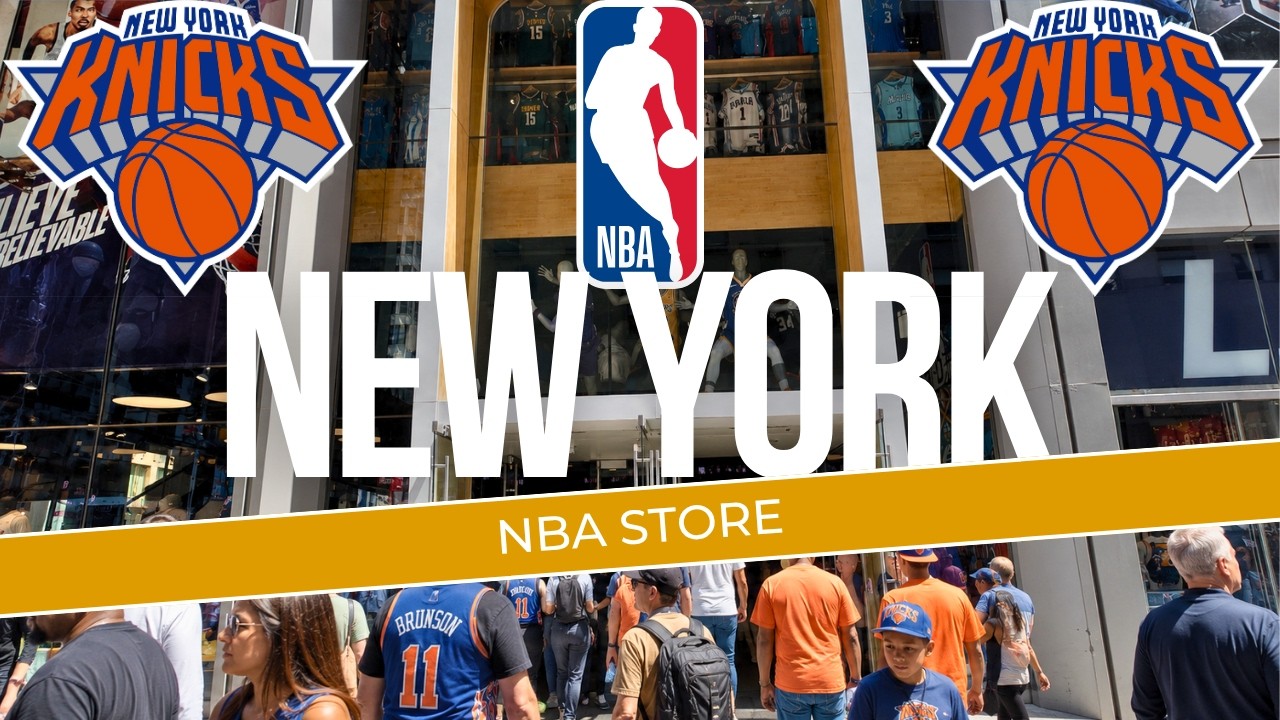 Inside NBA STORE New York City | KNICKS FINALS Merch & Hype