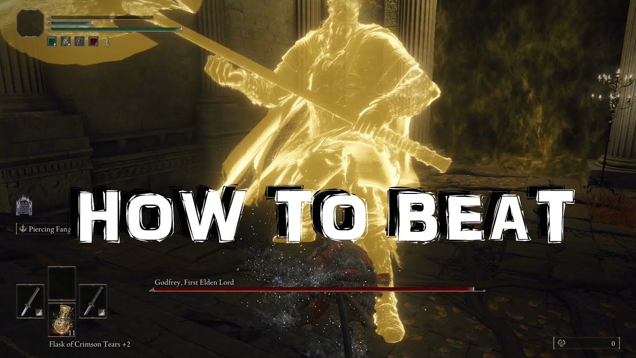 Elden Ring - How to Beat - Godfrey, First Elden Lord BOSS