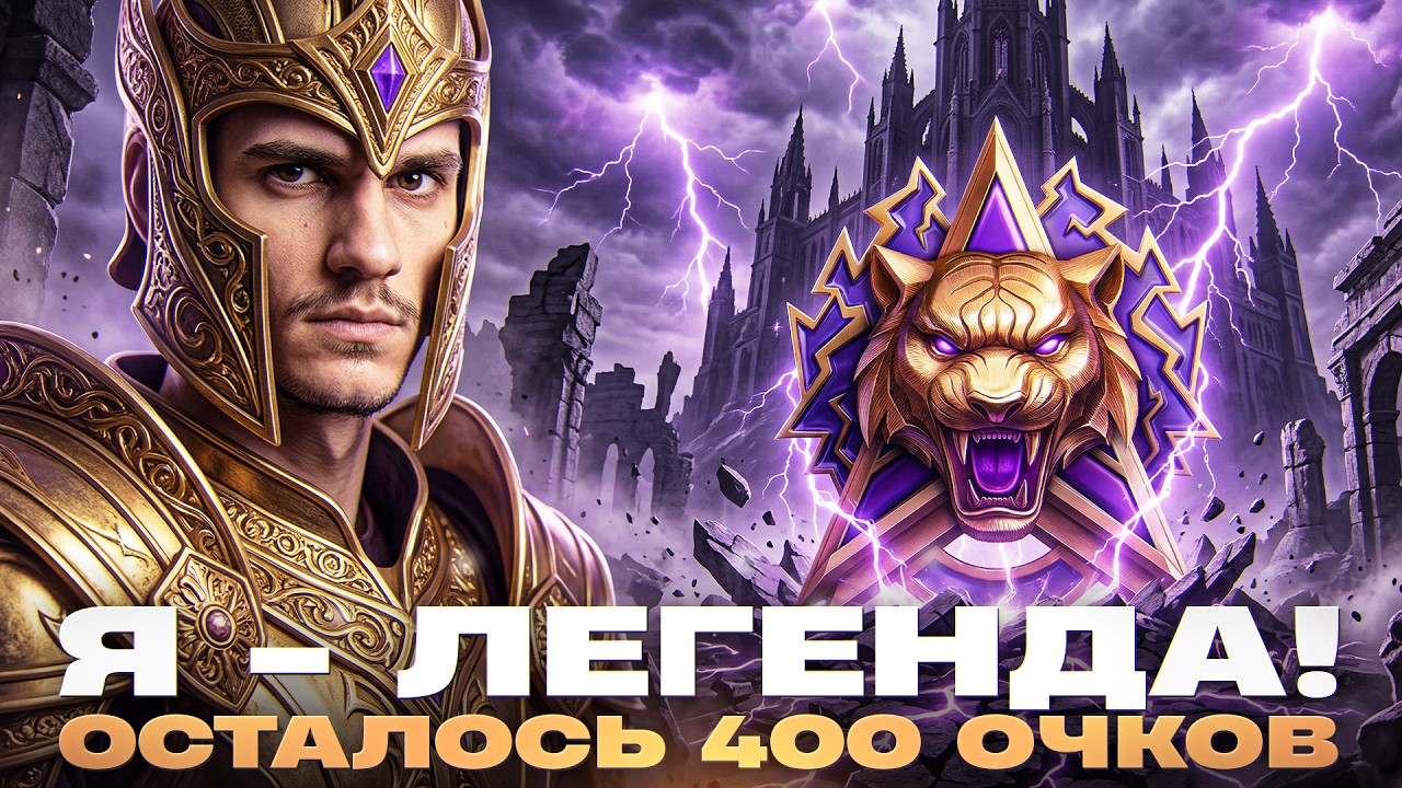 СЕГОДНЯ = Я ЛЕГЕНДА! ОСТАЛОСЬ 400 ОЧКОВ - ИГРАЮ НА ВАШИХ ТАНКАХ