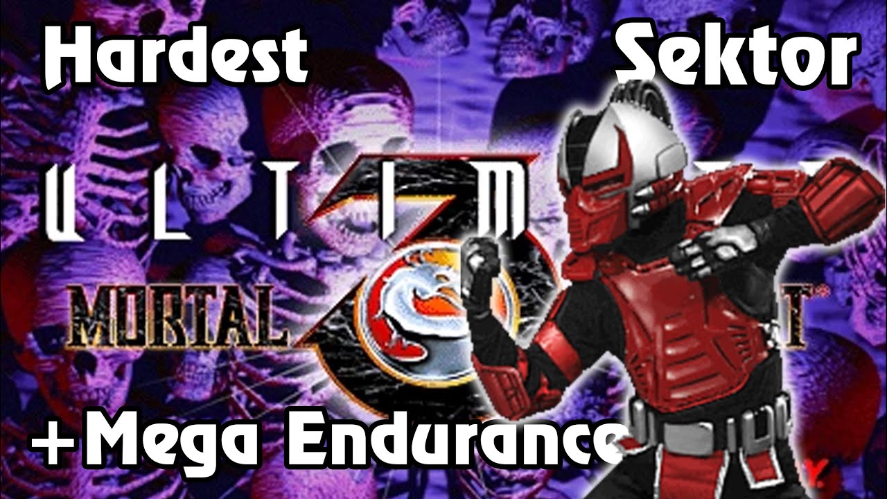 SEKTOR + MEGA ENDURANCE MODE | ULTIMATE  MORTAL KOMBAT 3 | SEGA