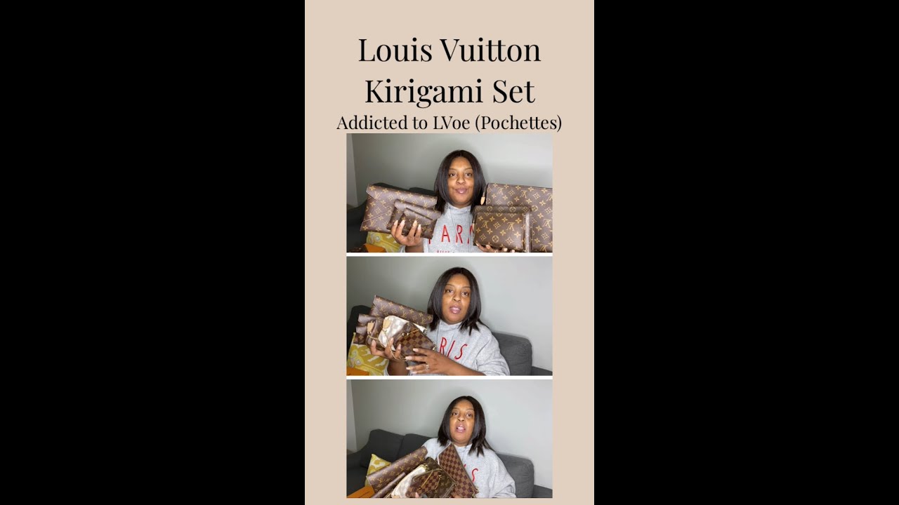 LOUIS VUITTON KIRIGAMI POCHETTE:  What Fits Inside? How Do They Compare to the Toiletry Pouches