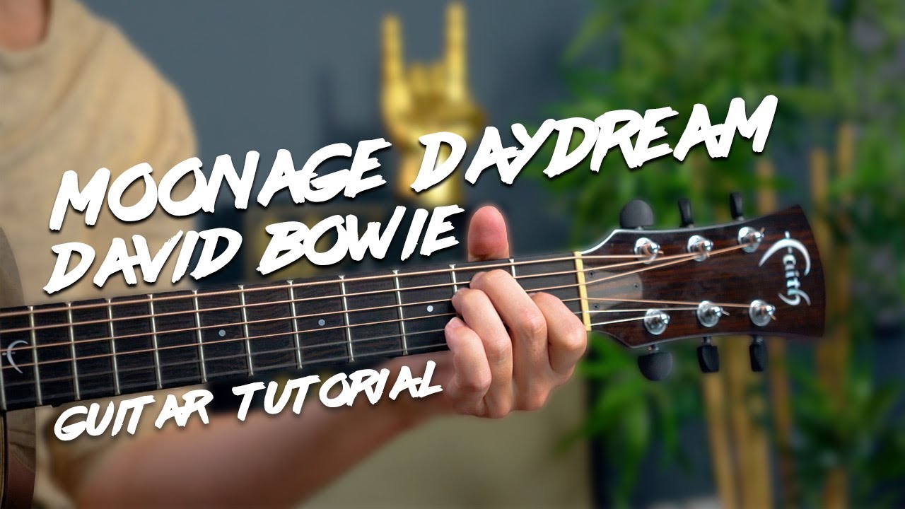 David Bowie - Moonage Daydream guitar lesson tutorial