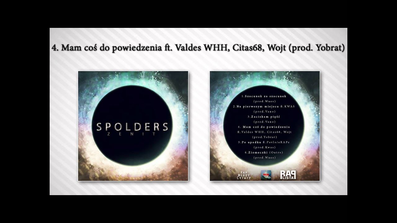 13.Spolders, Valdes WHH, CitaS68-Mam Coś Do Powiedzenia (Prod. Yobrat) (Solo/Featuringi)