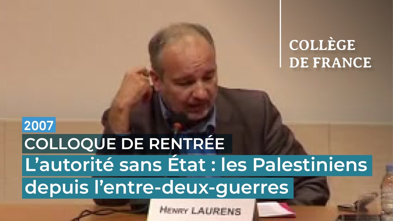 L'autorité sans État : les Palestiniens depuis l'entre-deux-guerres - Henry Laurens