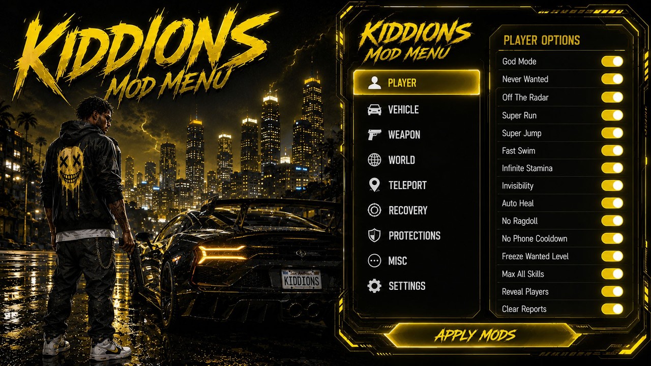 [NEW] GTA 5 Mod Menu PC 2026 / Free Kiddions Cheat, Money Hack & Online Mods (working)