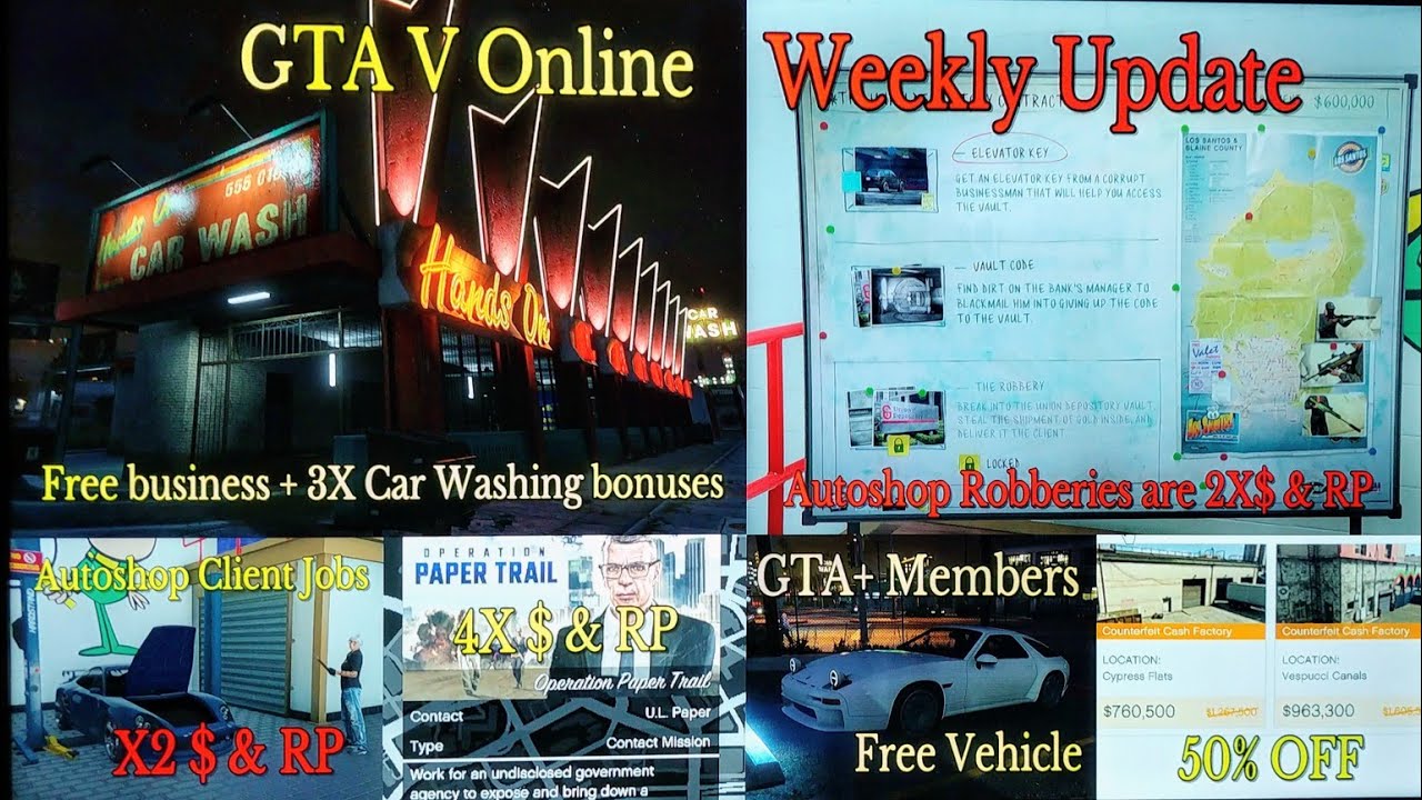 GTA V Online - Weekly Update - Road to 500 subscribers