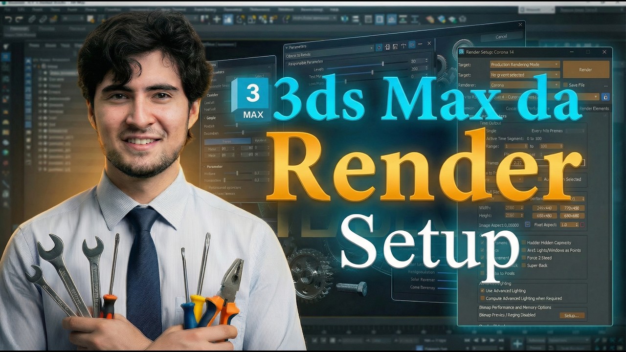 3ds Max’da Corona Render Setup | Noldan Professional Workflow