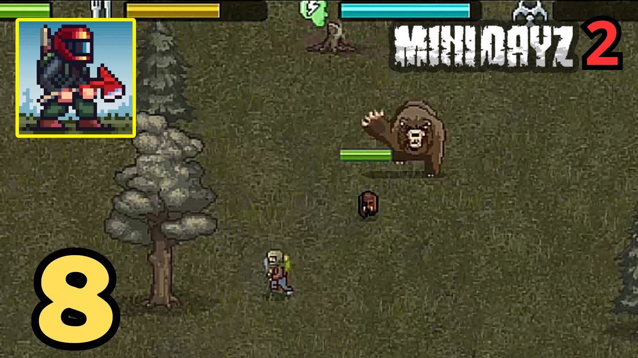 Mini Dayz 2 Online gameplay parte 8 (HD) tá difícil 😩