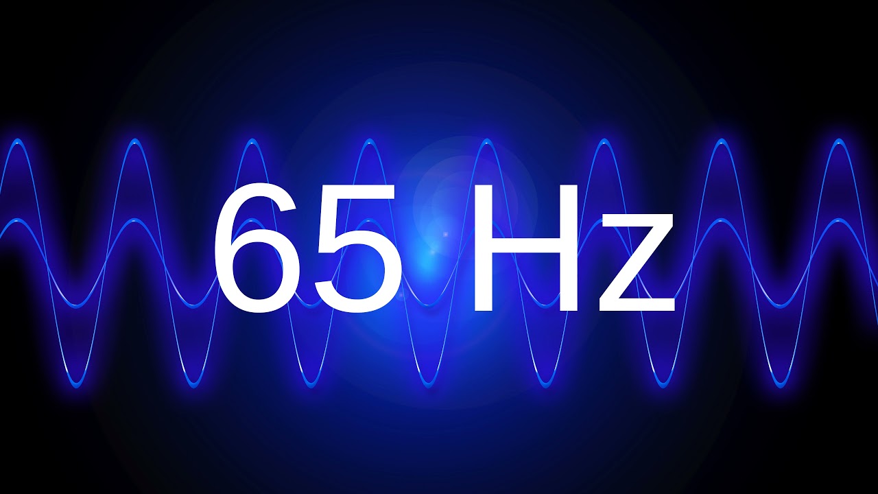 65 Hz clean pure sine wave BASS TEST TONE frequency