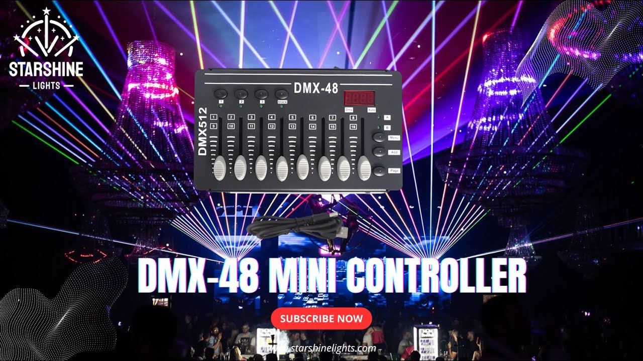 Master Your Lighting Setup with the DMX 48 Mini Controller &ndash; Compact & Powerful!