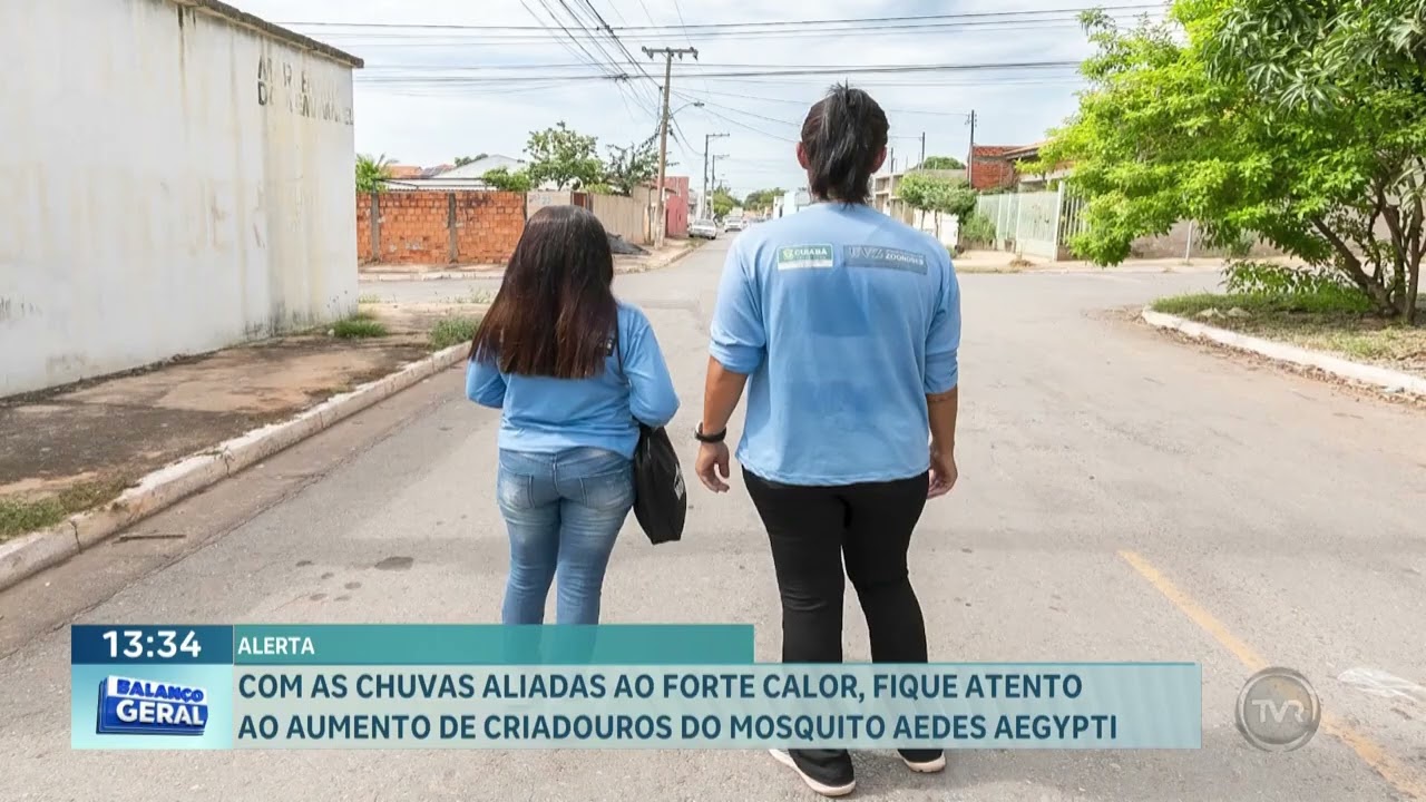 Com as chuvas aliadas ao forte calor, fique atento ao aumento de criadouros do Aedes Aegypti