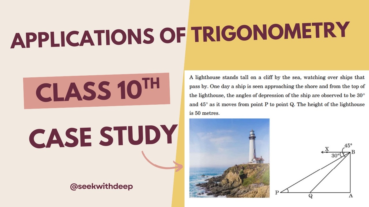 Most Expected Case Study Class 10th Maths | Applications of Trigonometry 🔥 | CBSE Board Exams 2026