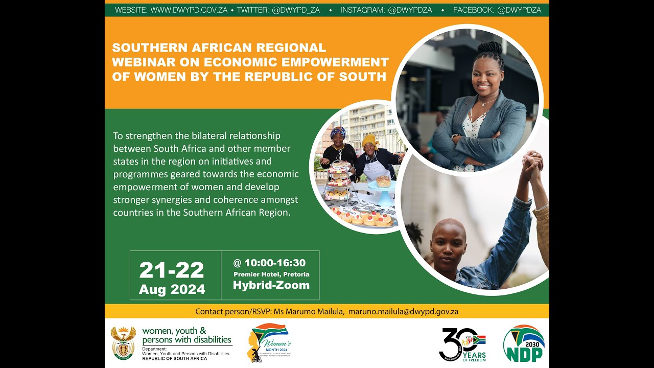 Webinar on the Economic Empowerment of Women in the Southern African Region.