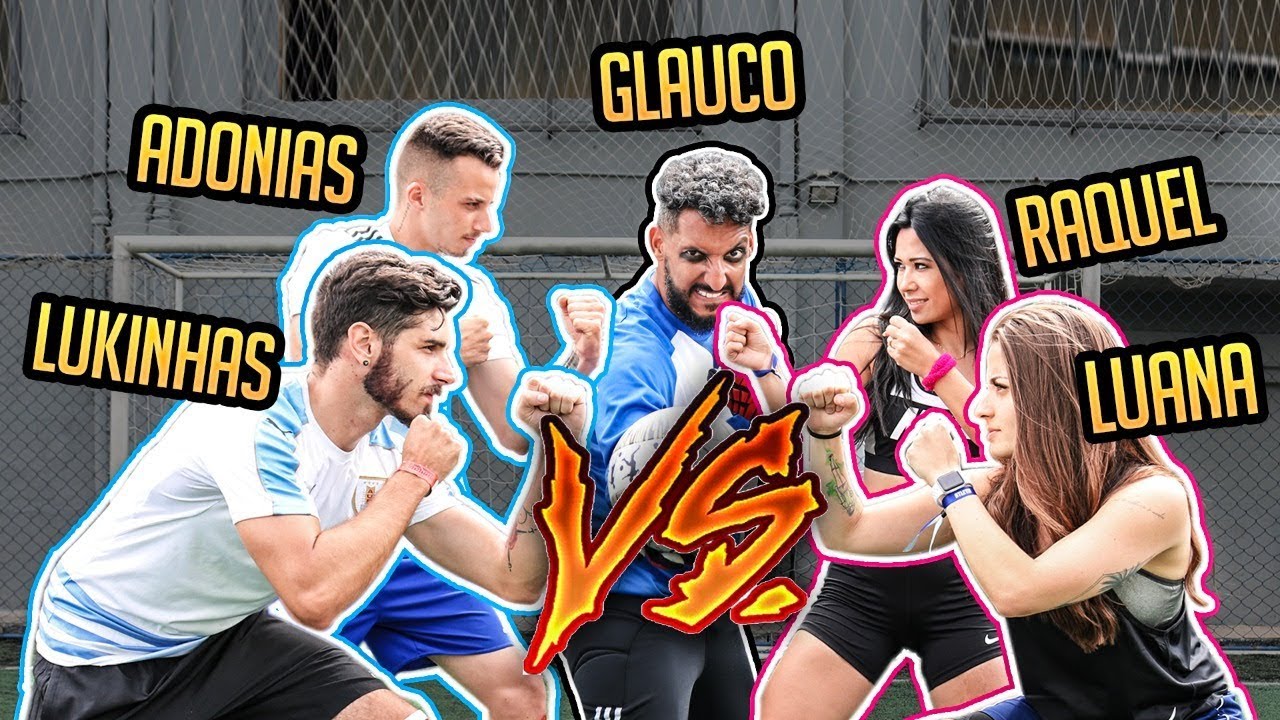 RAQUEL E LUANA MALUF vs ADONIAS E LUCAS FREESTYLE NOS PENALTIS!!