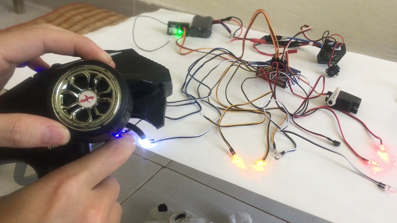 RC Austar AX-003 light system | Full function and flash modes