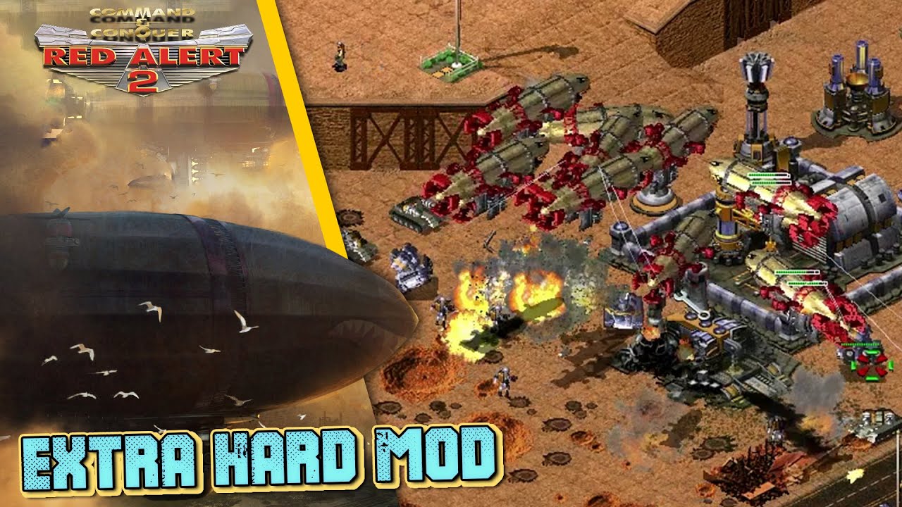Red Alert 2 | Extra Hard Mod | Bombing Run vs 7 Brutal Ai
