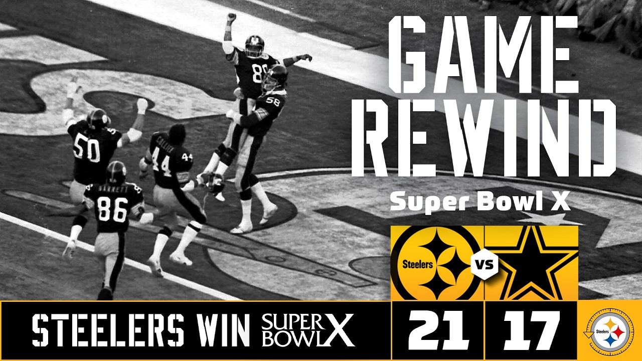Super Bowl X: Steelers vs. Cowboys | All Steelers Highlights | Pittsburgh Steelers