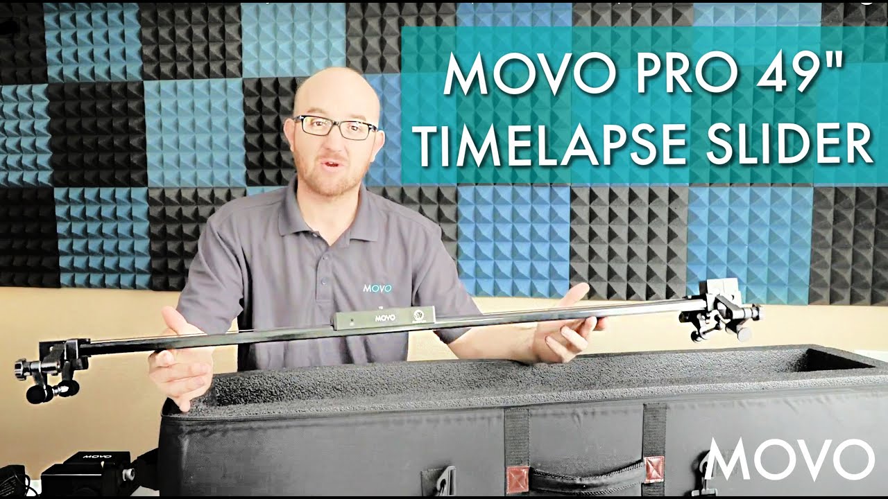 MOVO Wireless Motorized Slider System with Live Video, Stop-Motion, & Timelapse Modes