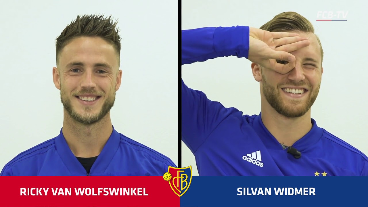 Der FCB-Doppelpass mit Ricky van Wolfswinkel und Silvan Widmer.