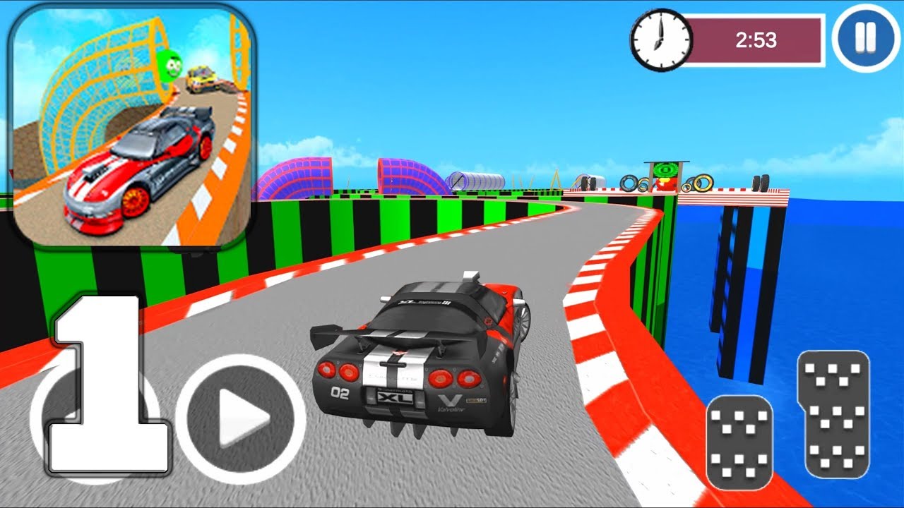 Ultimate Racing Derby Fast Car Stunts - Mobile Gameplay Walkthrough Part 1 (iOS, Android)