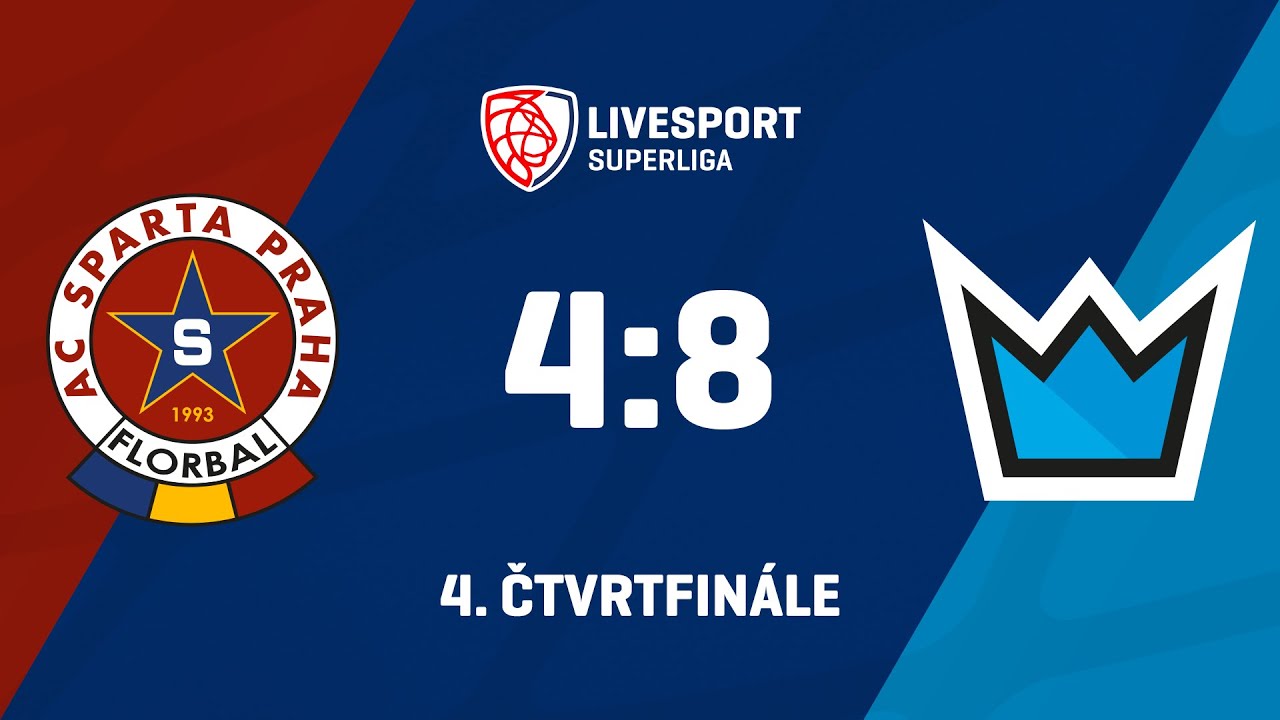 4. čtvrtfinále | ACEMA Sparta Praha - Předvýběr.CZ Florbal MB 4:8